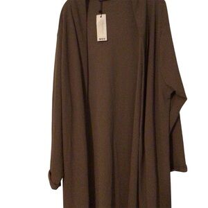 Boohoo Brown Women’s Long Duster Size 18